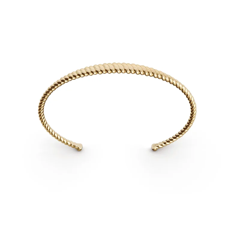 women’s fine bangles-Elements N°2 18K Gold Bracelet