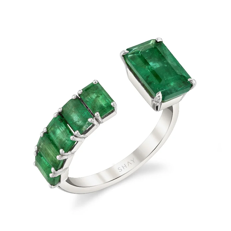 White Gold/Emerald