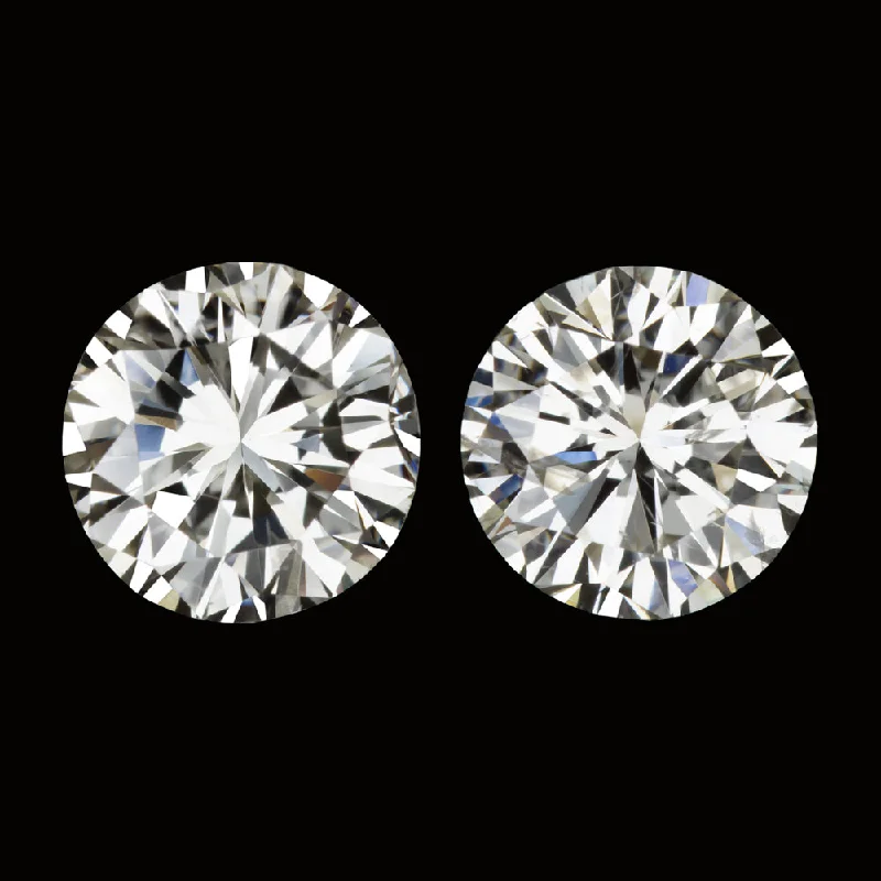 women’s long dangling earrings-1.59ct VERY GOOD CUT DIAMOND STUD EARRINGS ROUND NATURAL MATCHING PAIR 1.5 CARAT