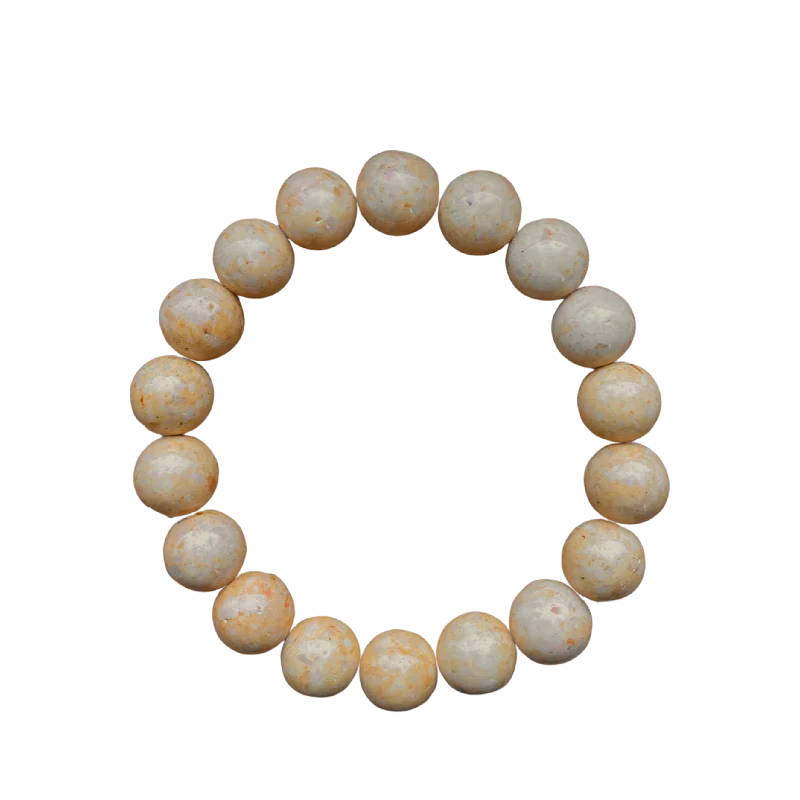 women’s gold bracelets-Camel Riverstone Bracelet 10mm