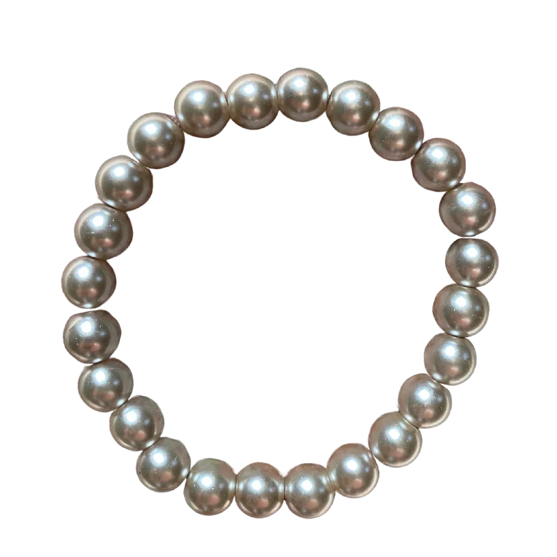 women’s gold tennis bracelets-Lizard Grey Pearl 8mm Bracelet