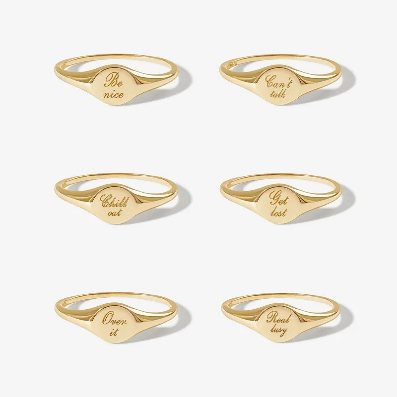 women’s minimalist diamond rings-Perci mood ring