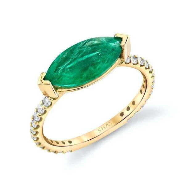 Yellow Gold/Emerald