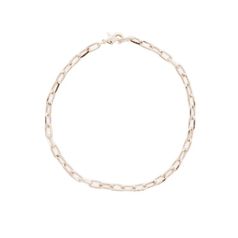 women’s double bangles-Greta Chain Bracelet Rose Gold