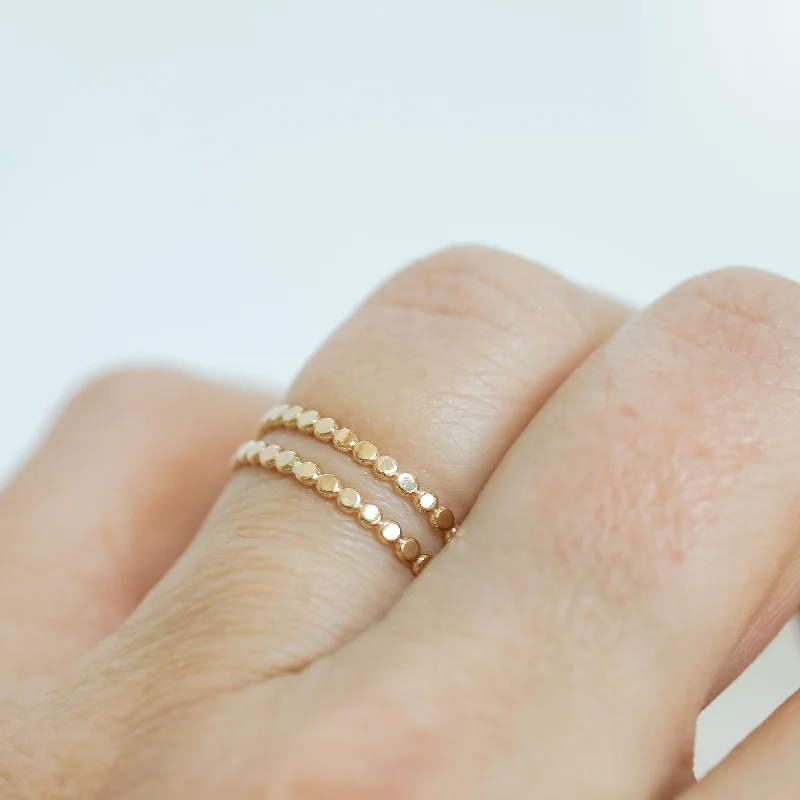 women’s stackable diamond rings-GOLD-FILLED SPARKLE RING