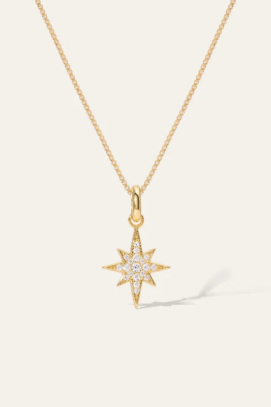 women’s chain necklaces with pendant-Starburst Gold Vermeil Necklace