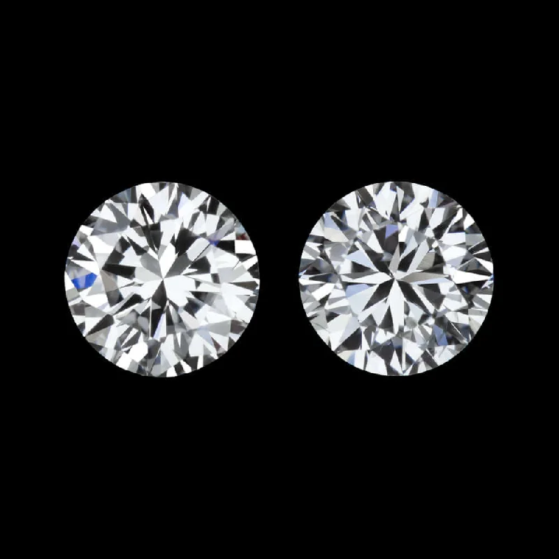 women’s long dangling earrings-1ct E-F VS1-SI1 DIAMOND STUD EARRINGS ROUND BRILLIANT CUT MATCHING PAIR NATURAL