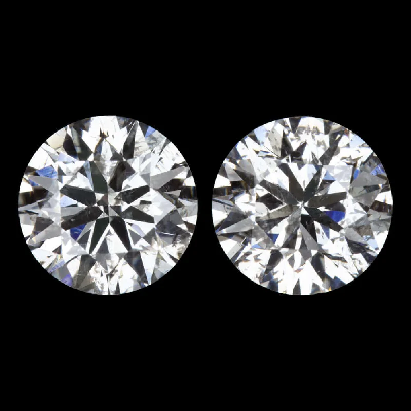 women’s chandelier earrings-2ct DIAMOND STUD EARRINGS VERY GOOD CUT NATURAL ROUND BRILLIANT MATCHING PAIR