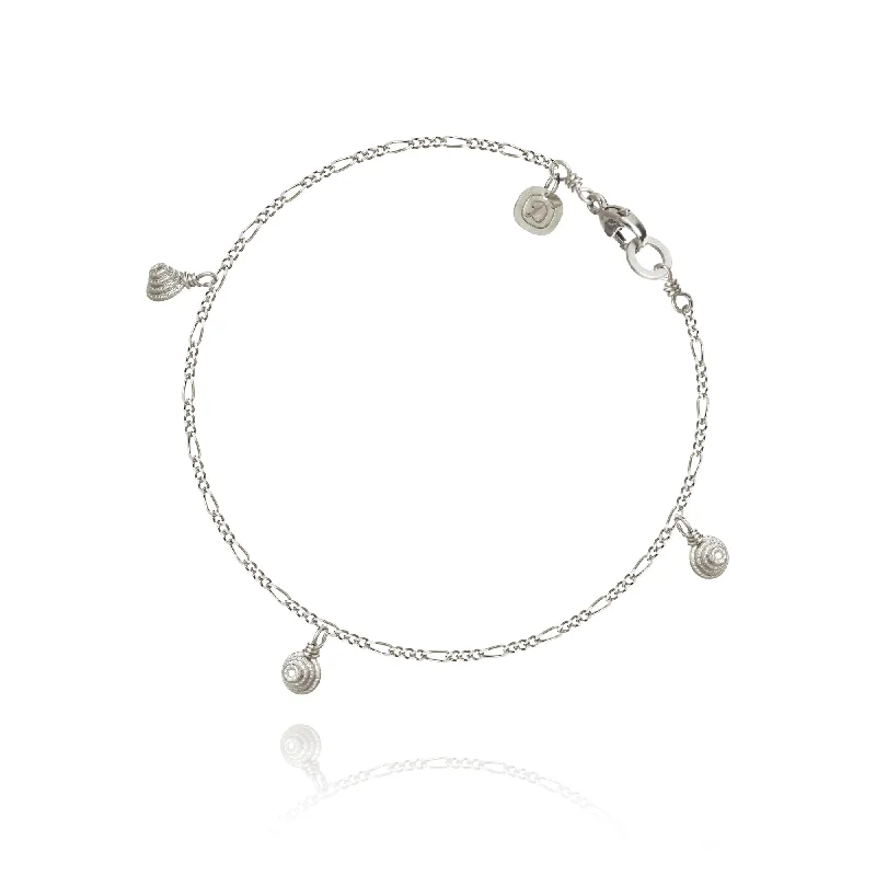 women’s friendship bracelets-Thera Twist Piccolo Silver Bracelet