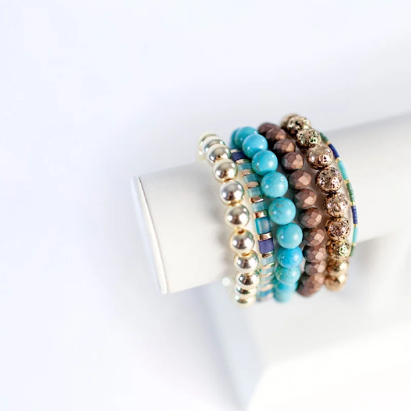 women’s multi-colored bracelets-Concert Bracelet Stack