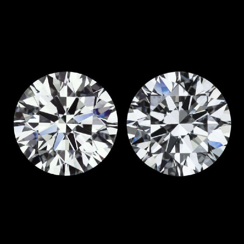 women’s round earrings-1.15ct F-G VS LAB CREATED DIAMOND STUD EARRINGS PAIR EXCELLENT ROUND CUT GROWN