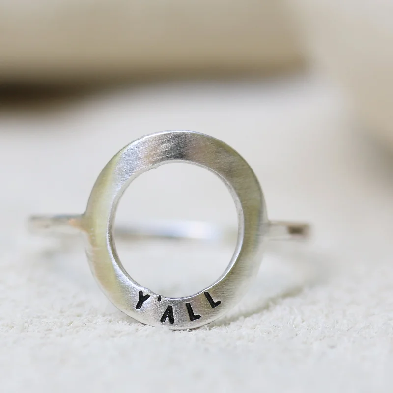 women’s wedding rings with diamonds-Y'ALL | MINI KARMA RING