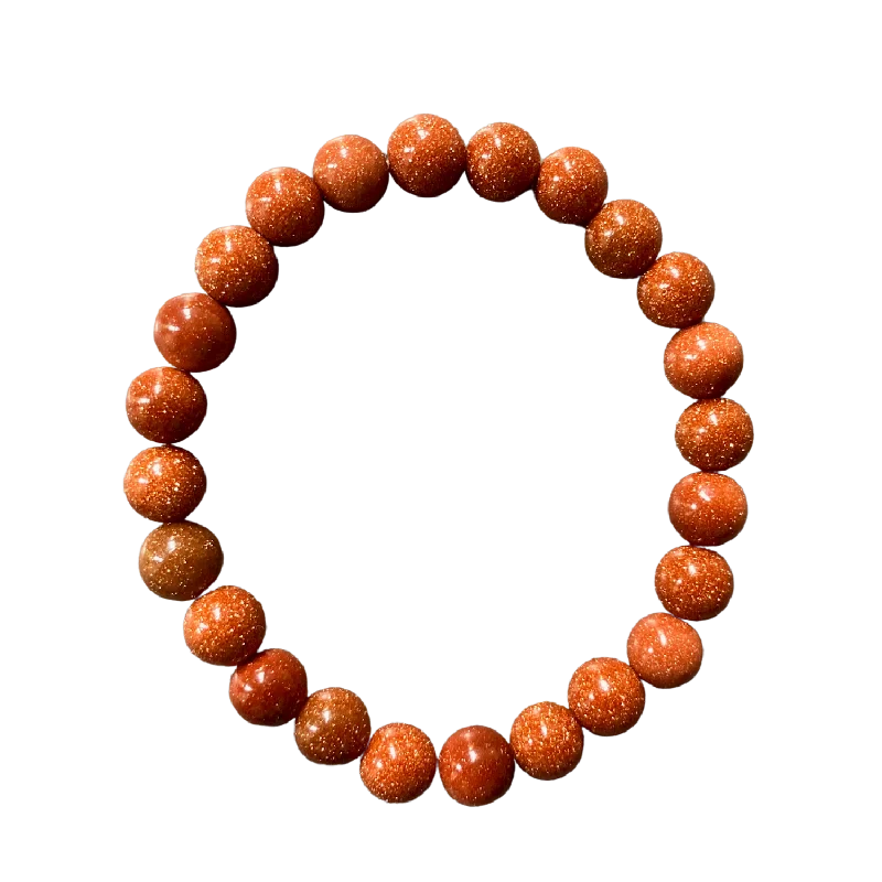 women’s silver bracelets-Goldstone 8mm Bracelet