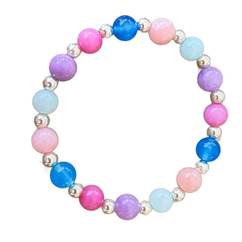 women’s statement bangles-Summer Sweet Pea Ainsley Bracelet