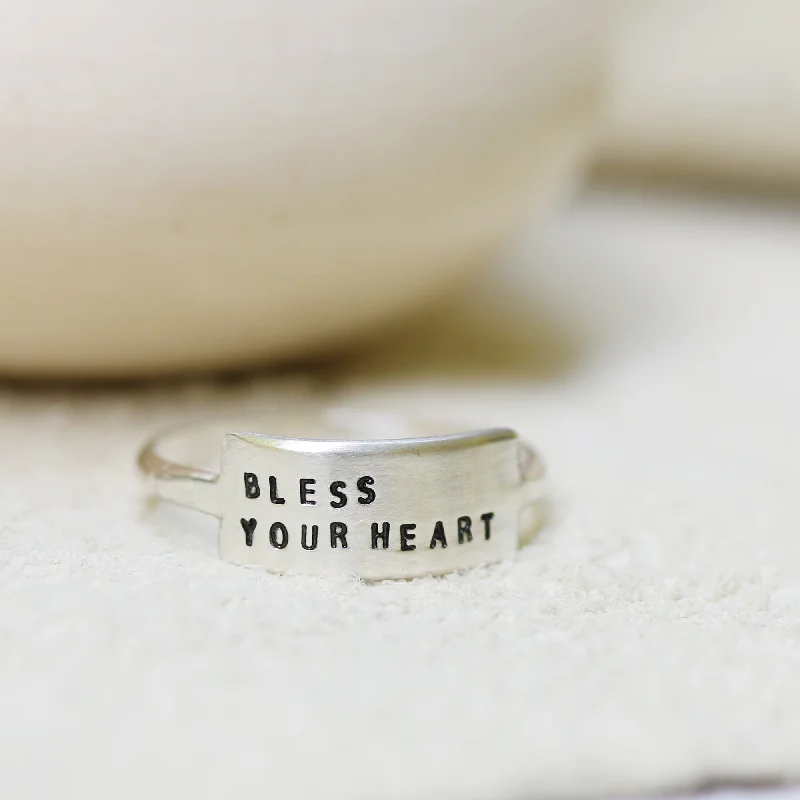 women’s gemstone solitaire rings-BLESS YOUR HEART | CHERISHED RING