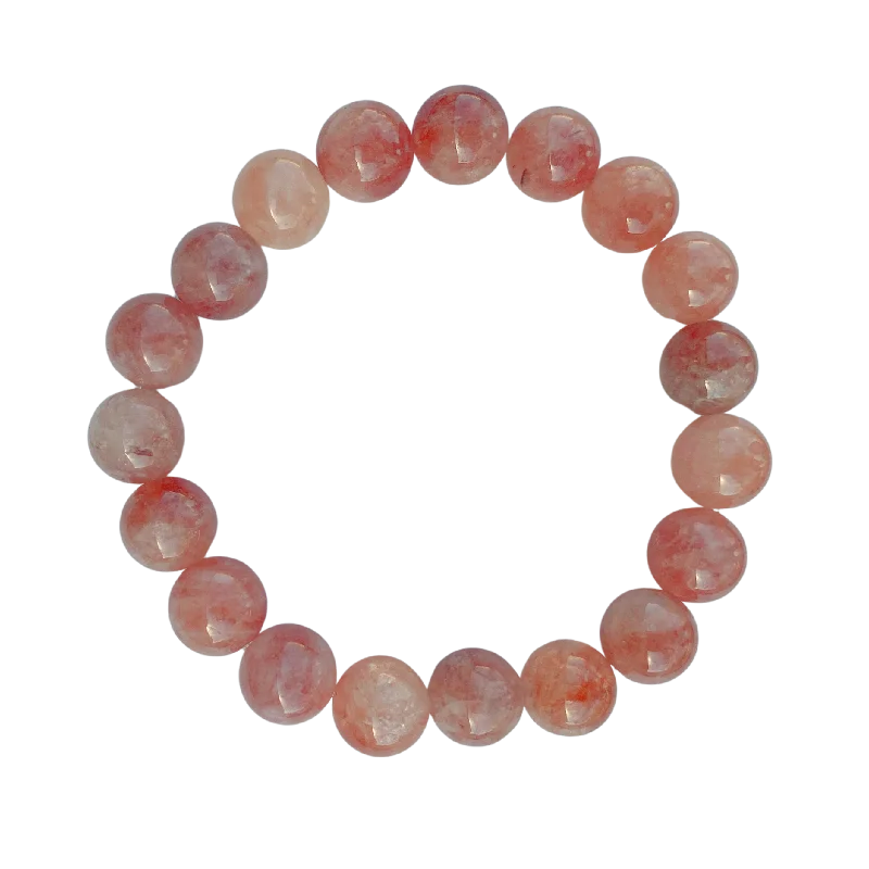 women’s gold bangles-Sunstone Jade 10mm Bracelet