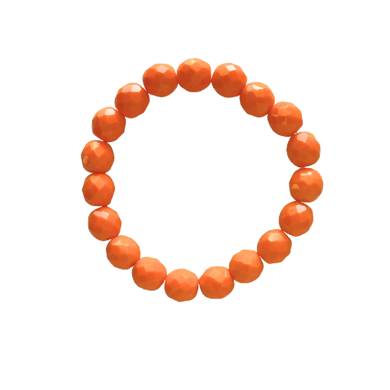 women’s birthday bracelets-Clementine Faceted 10mm Bracelet