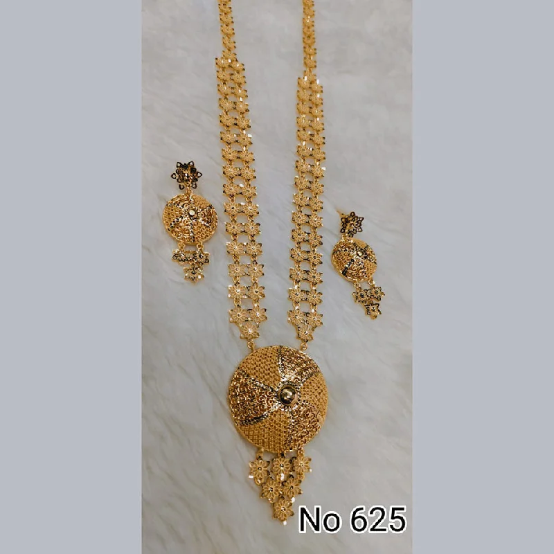 women’s custom pendant necklaces-Sunrise Gold  Forming  Long Necklace Set