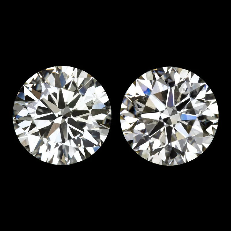 women’s chic earrings-1.09ct EXCELLENT CUT I VS2-SI1 DIAMOND STUD EARRINGS ROUND LOOSE PAIR NATURAL