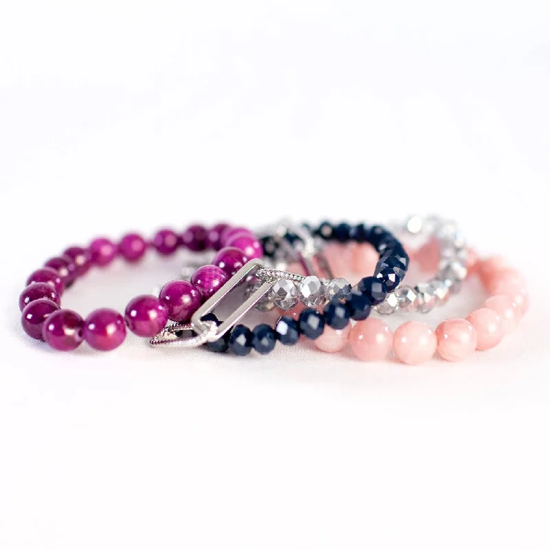 women’s chunky bracelets-True Summer Bracelet Stack