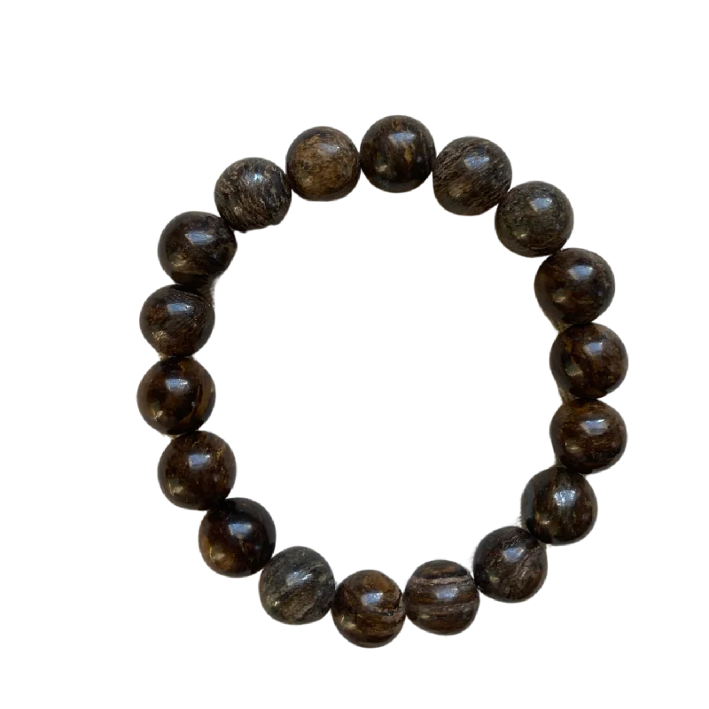 women’s statement bracelets-Bronzite 10mm Bracelet