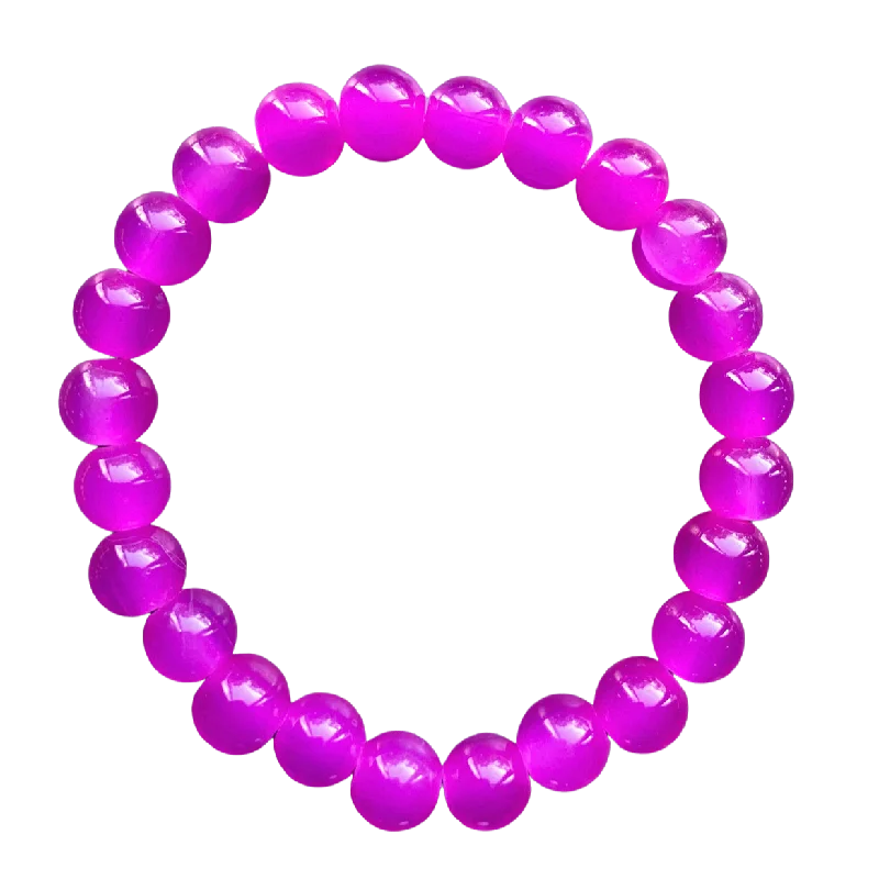 women’s gold tennis bracelets-Flirty Fuchsia 8mm Bracelet