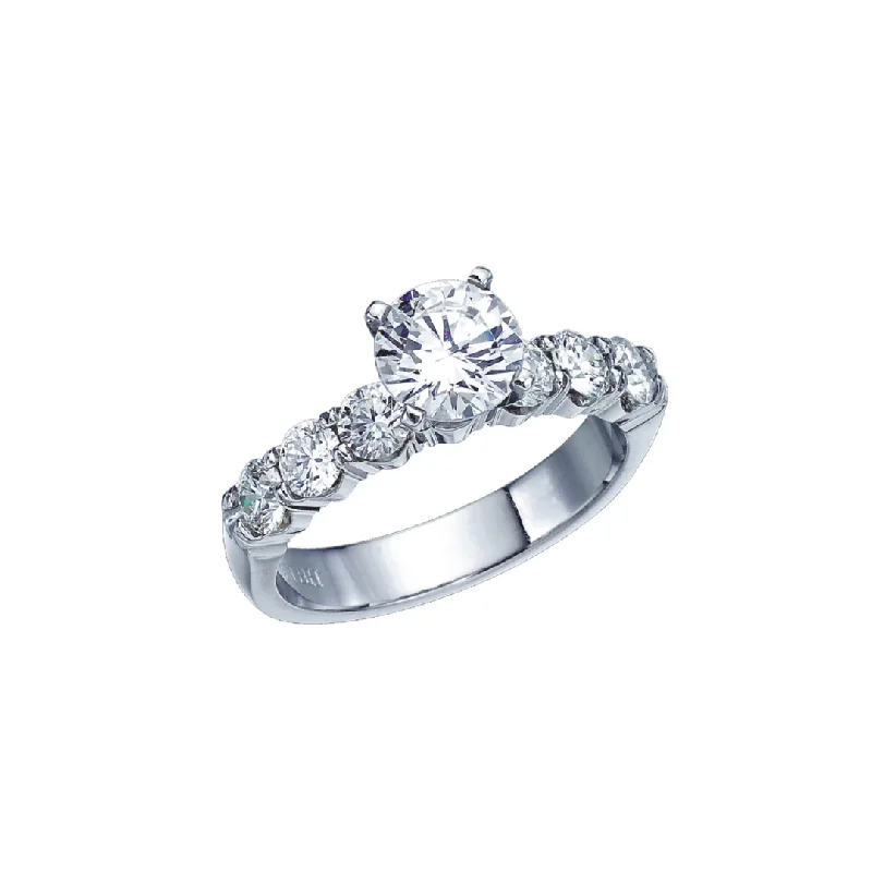 women’s silver engagement rings-Aaira