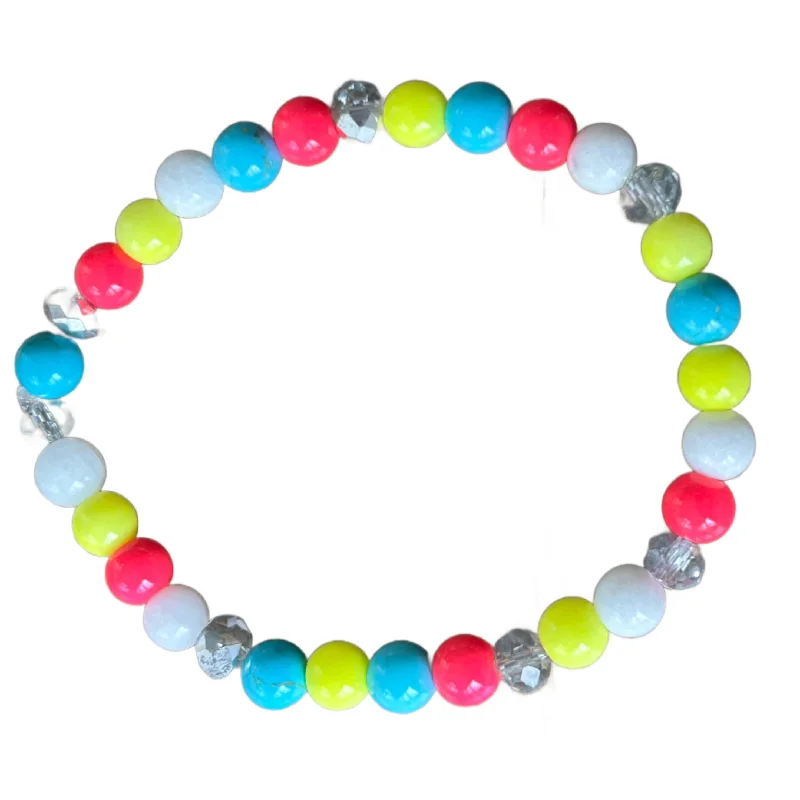 women’s beaded bangles-Neon Winter Mix Bracelet