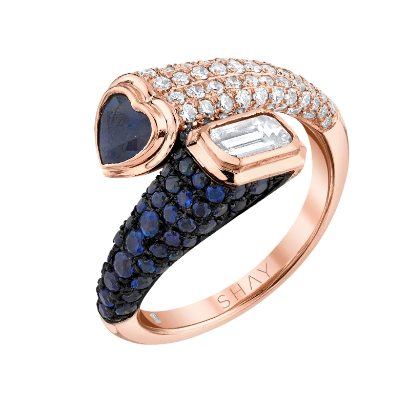 Rose Gold/Blue Sapphire