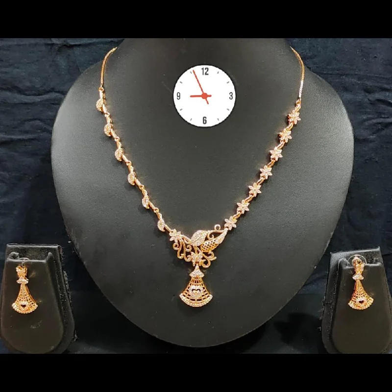 women’s engagement necklaces-Manisha Jewellery Austrian Stone Necklace Set