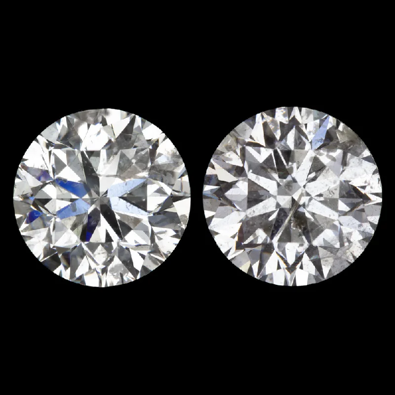 women’s birthday earrings-1ct VERY GOOD CUT DIAMOND STUD EARRINGS MATCHING PAIR ROUND BRILLIANT CLASSIC