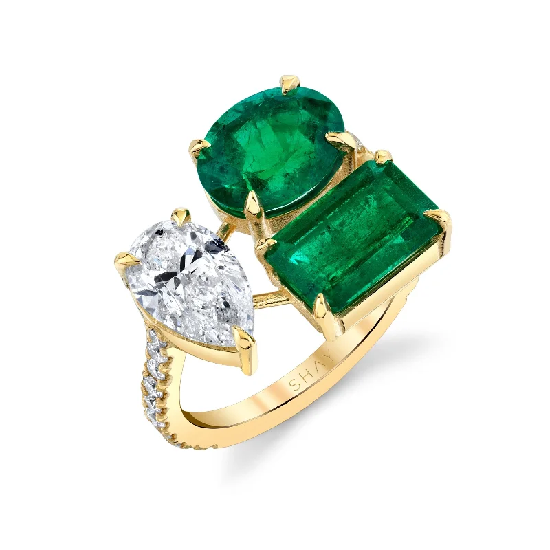 Yellow Gold/Emerald