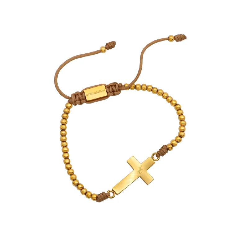 women’s gold tennis bracelets-Faith Bracelet in Gold