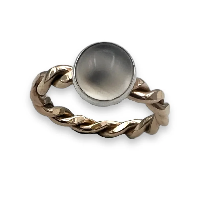 women’s pinky rings-1116L - The Twist Ring - Light