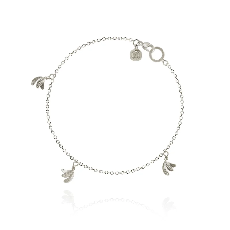 women’s engraved bangles-Aura Piccolo Silver Bracelet