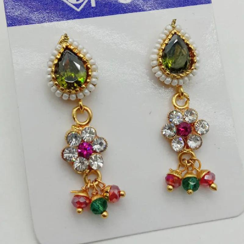 women’s dangly earrings-SP Jewellery Gold Plated Austrian Stone Dangler Earrings