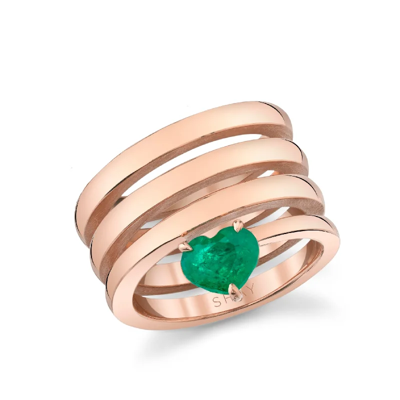 Rose Gold/Emerald