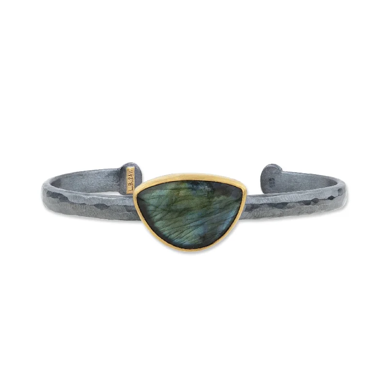 women’s adjustable bracelets-Lika Behar Labradorite "Katya" Cuff