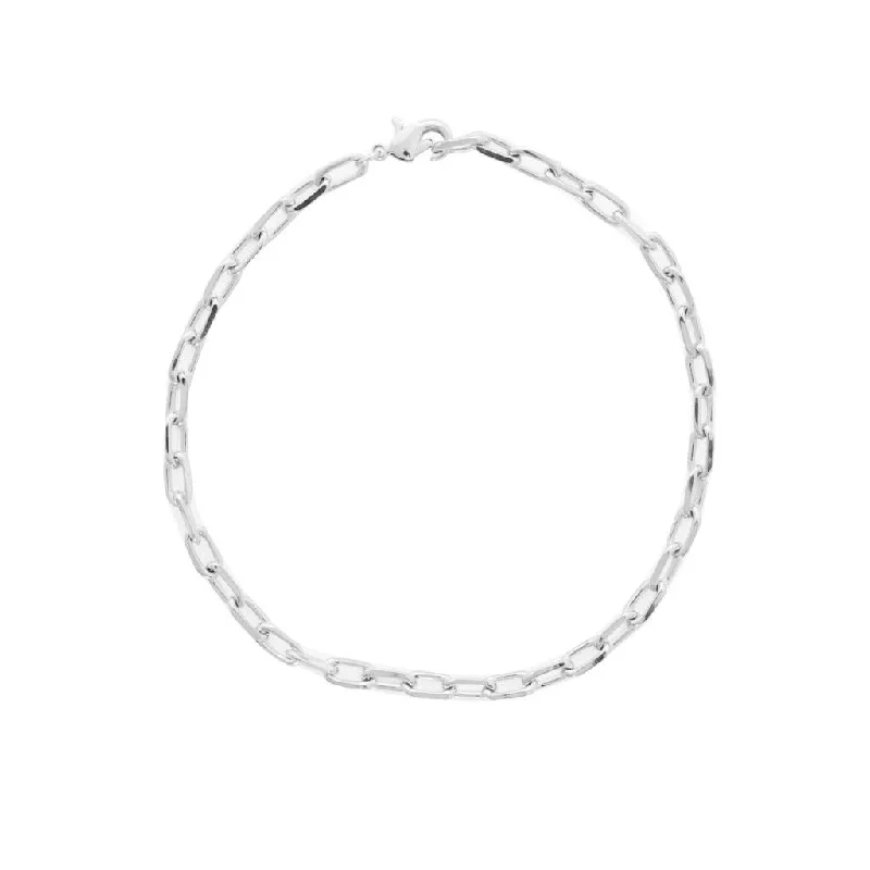 women’s stackable bracelets-Greta Chain Bracelet Silver