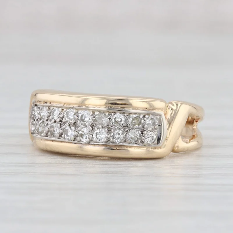 women’s exclusive engagement rings-0.25ctw Diamond Ring 14k Yellow Gold Size 7 Wedding Band