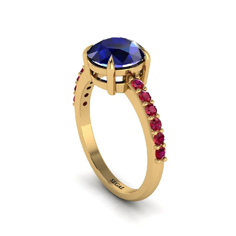 women’s bespoke engagement rings-Traditional Sapphire Engagement Ring - Elaine No. 58