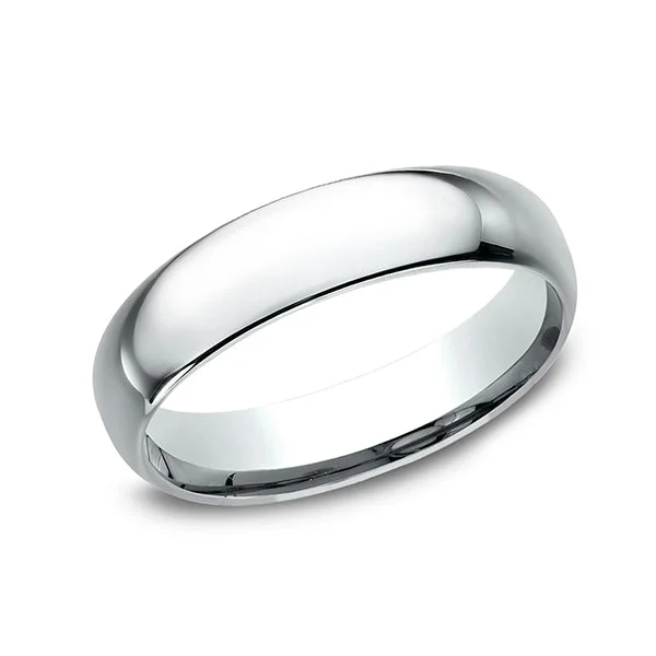 women’s stackable wedding bands-Benchmark Comfort-Fit 5mm Wedding Band