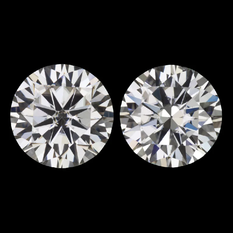 women’s gold earrings-4.20ct MOISSANITE MATCHED PAIR STUD EARRINGS 8.5mm ROUND BRILLIANT CUT 4 CARAT