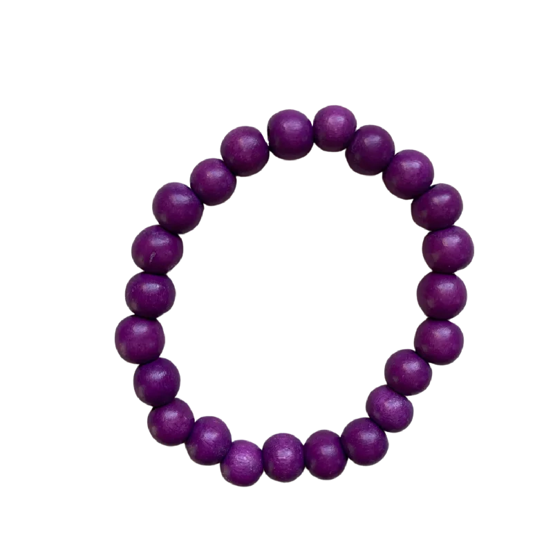 women’s chic bracelets-Lilac Wood 8mm Bracelet