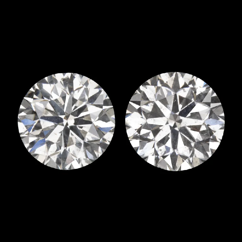 women’s double stud earrings-DIAMOND STUD EARRINGS 1.5 CARAT VERY GOOD ROUND CUT NATURAL EARTH MINED PAIR