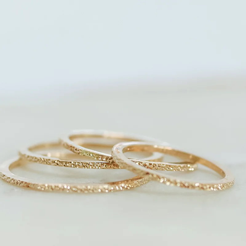 women’s wedding bands-GOLD-FILLED PETITE STACKING RING