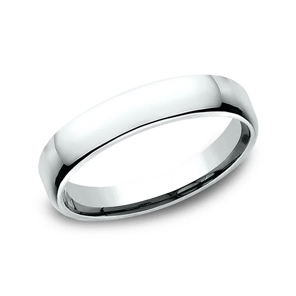 women’s wedding bands with diamonds-Benchmark Comfort-Fit 4.5mm Wedding Band