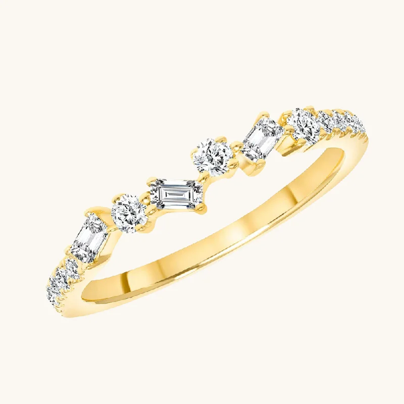 women’s modern engagement rings-The Tessa Multi-Diamond Ring