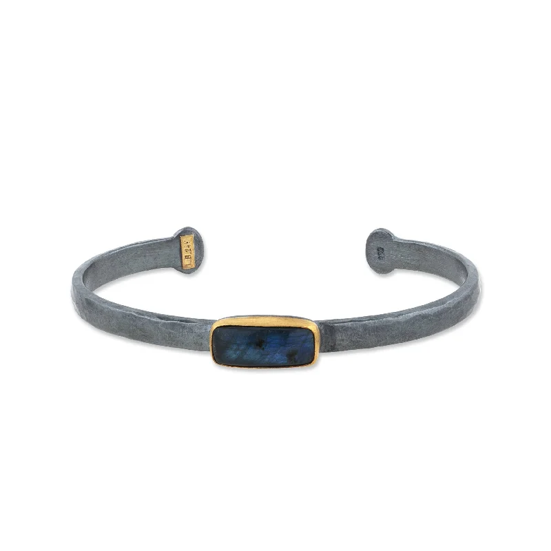 women’s minimalist bracelets-Lika Behar Labradorite Cuff