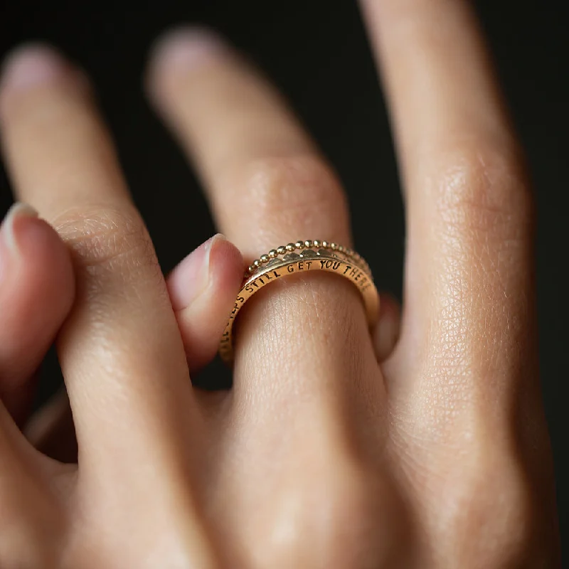 women’s sterling silver rings-TREASURED INSPIRING